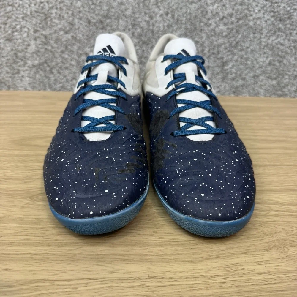 Adidas Shoes Men's Size 12.5 Court X 15.2‎ Collegiate Navy White USA Flag AQ2523